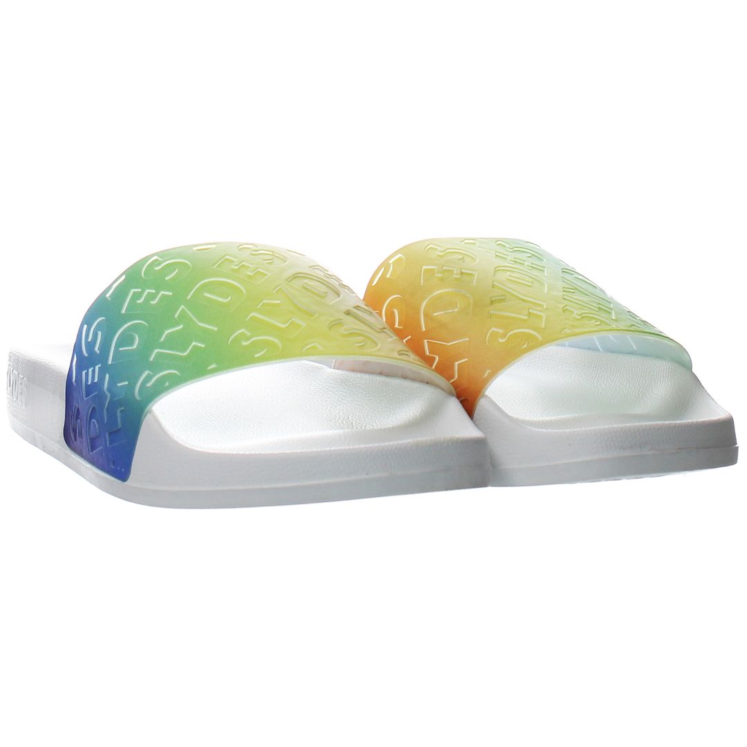 Slydes Glacier Womens Rainbow Sliders