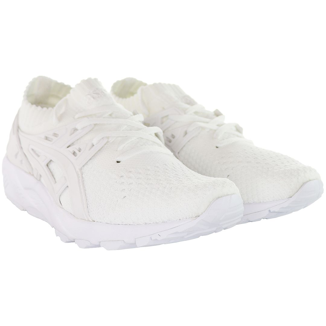 Asics Gel-Kayano Knit Mens White Running Trainers