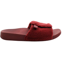 Vionic Keira Shearling Womens Red Sliders