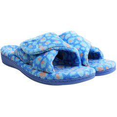 Vionic Relax Terry Womens Blue Slippers