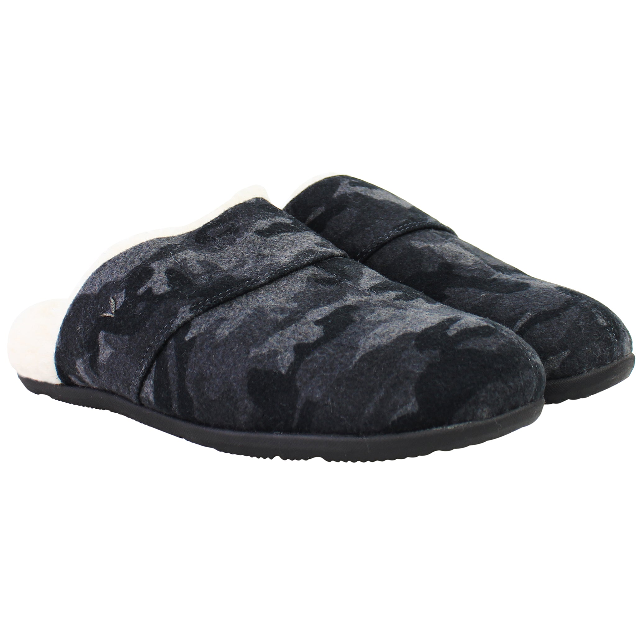 Vionic Bridges Alfons Mens Black Slippers