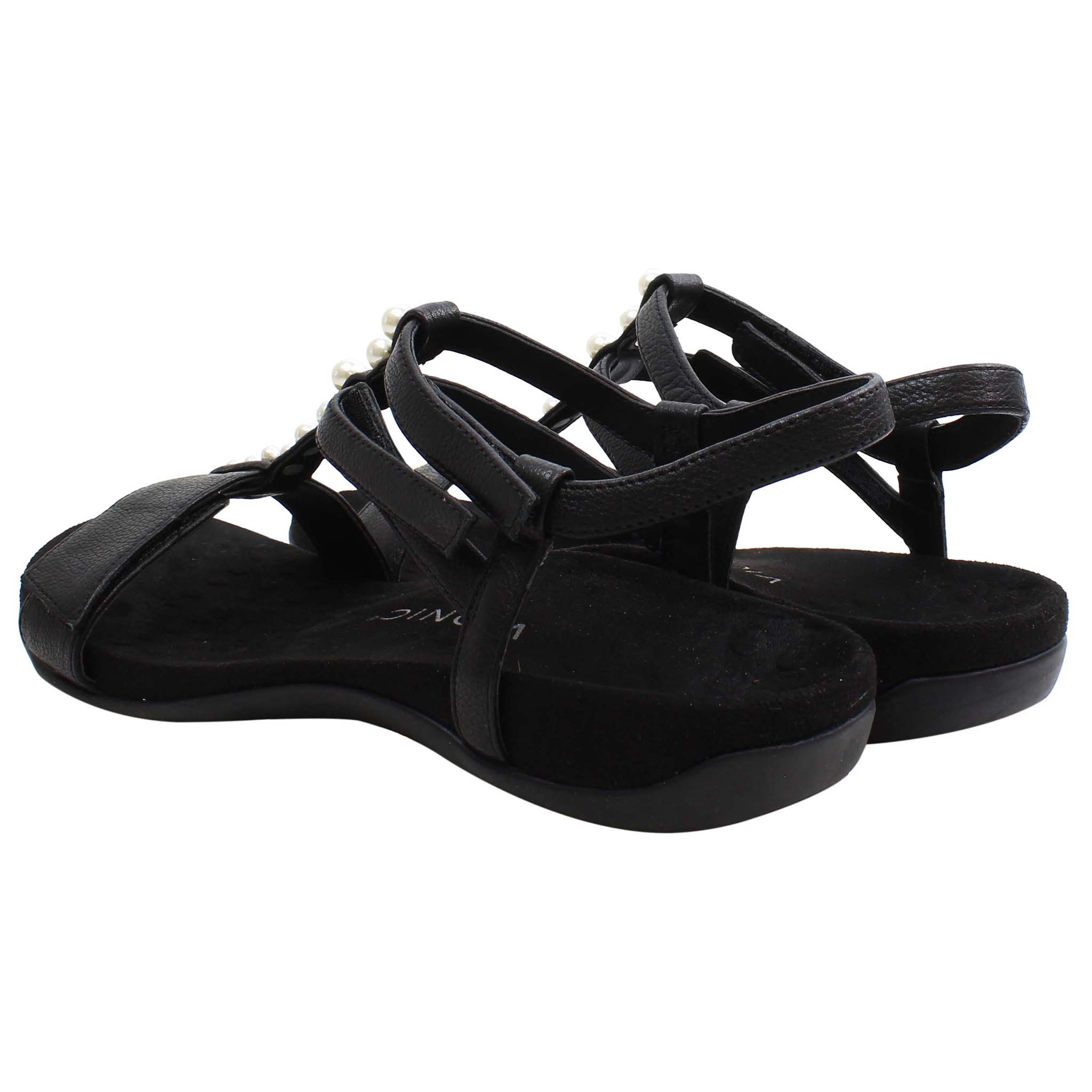 Vionic Mikah Womens Black Sandals