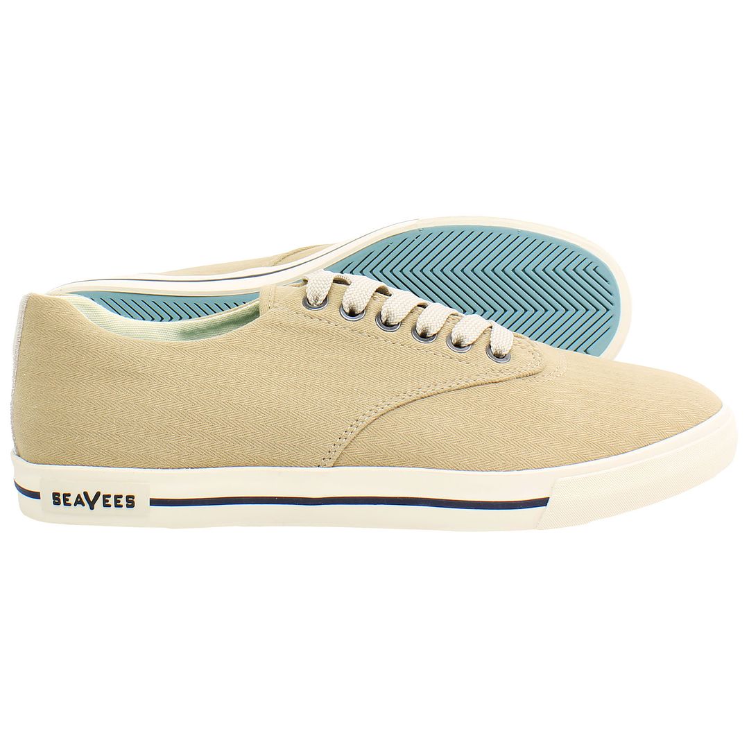 Seavees Hermosa Surfwash Mens Brown Plimsolls