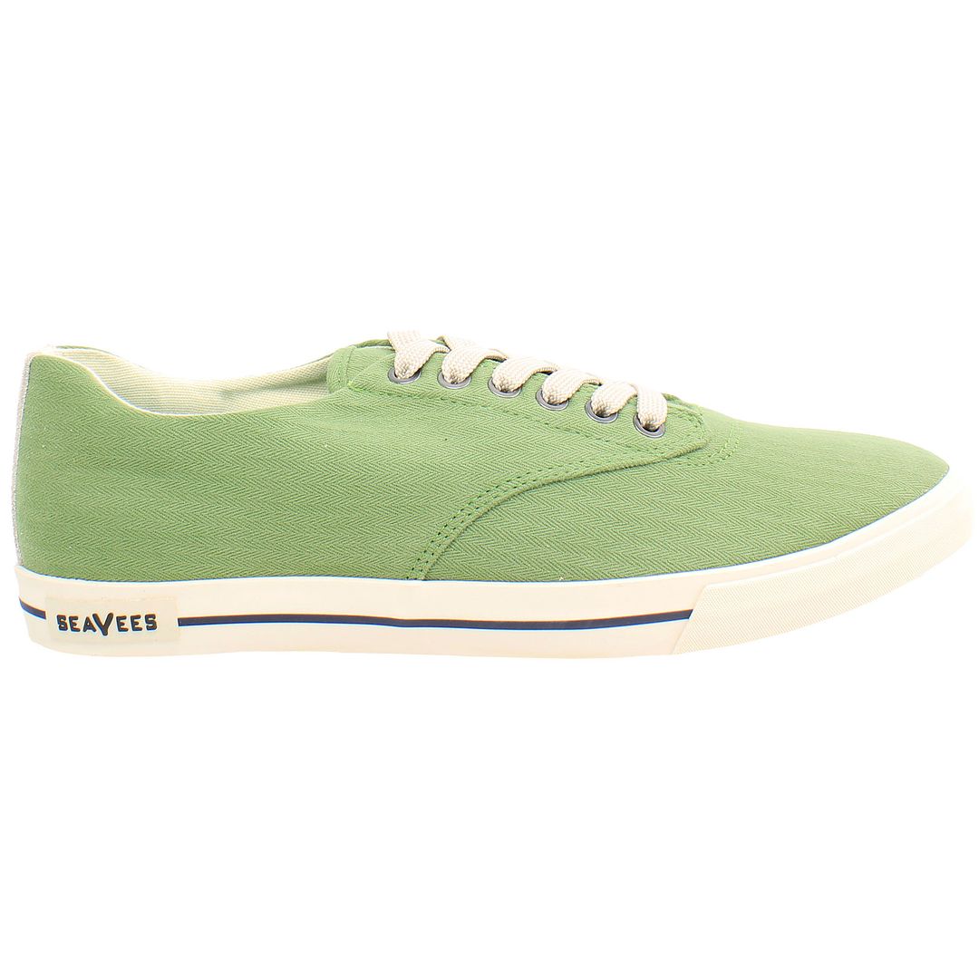 Seavees Hermosa Surfwash Mens Green Plimsolls