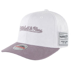 Mitchell & Ness Branded White/Pink Cap