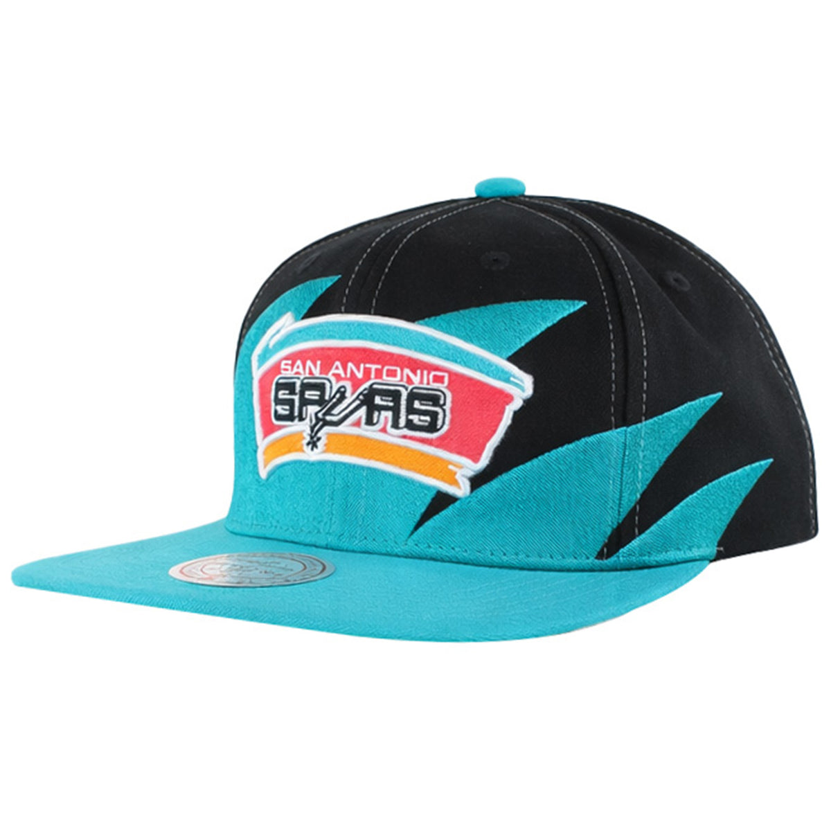 Mitchell & Ness NBA San Antonio Spurs Sharktooth Black Cap