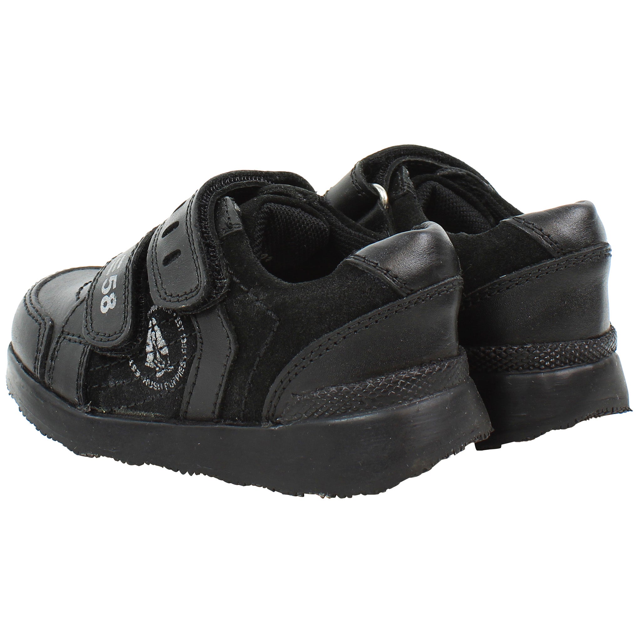 Hush Puppies Diego Kids Black Trainers