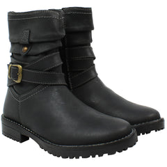 Hush Puppies Lucielle Kids Black Boots