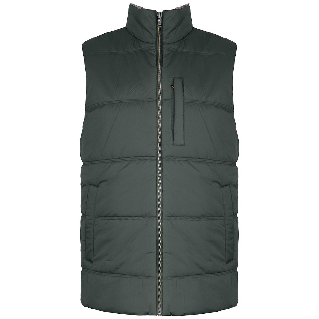 Hackett London Polar Fleece Mens Green Gilet