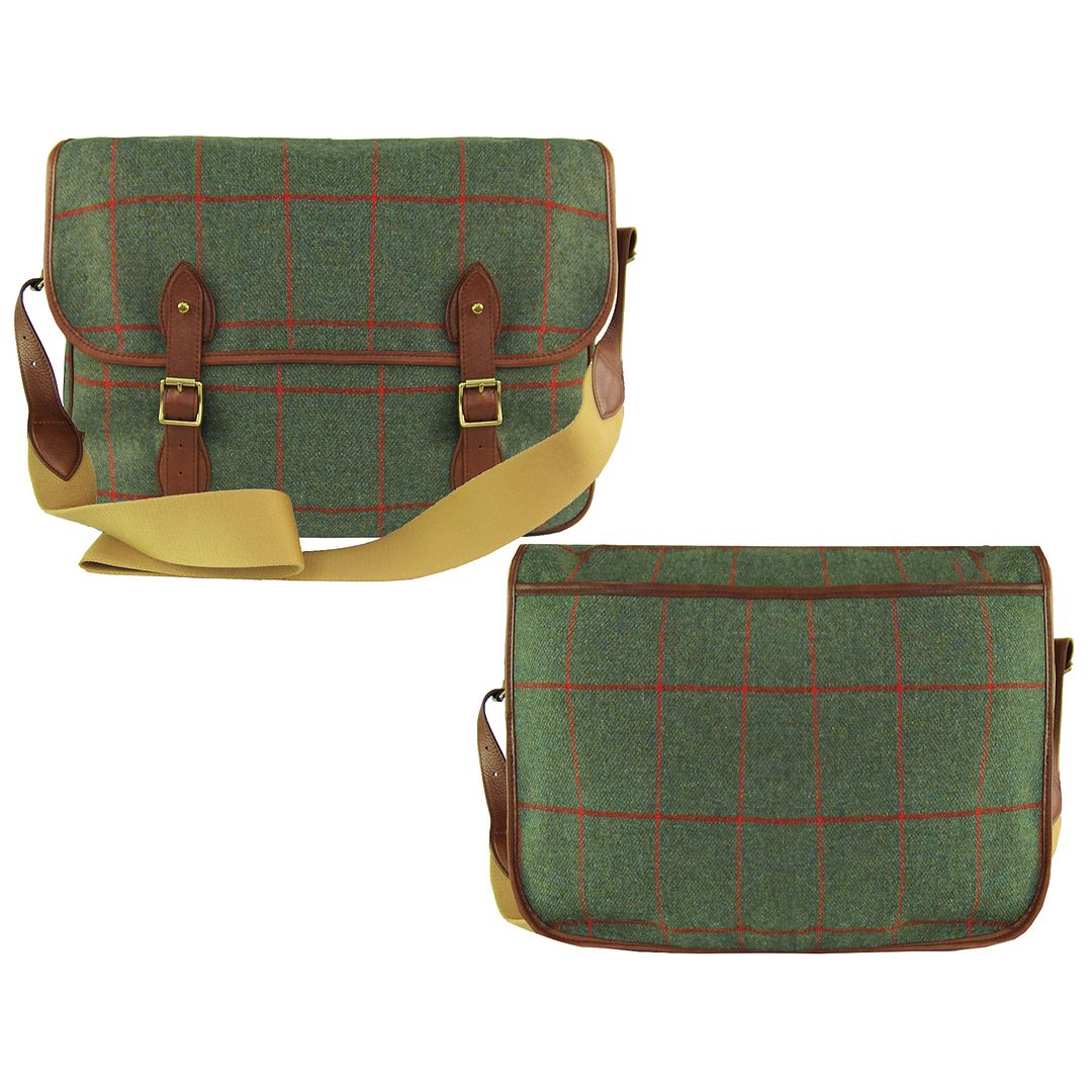 Hackett London Wool Mens Green Bag