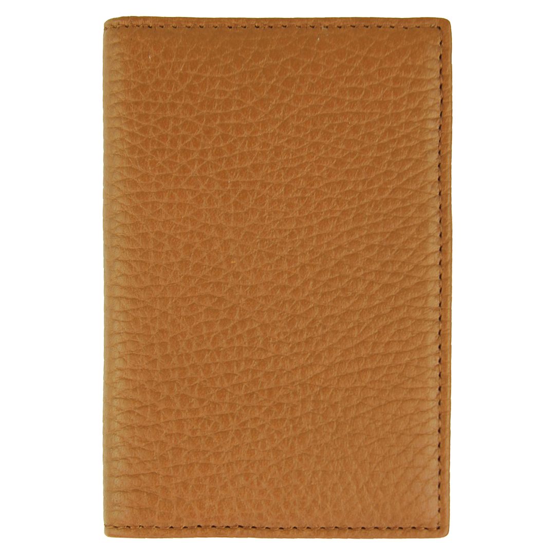 Hackett London Leather Mens Brown Card Holder