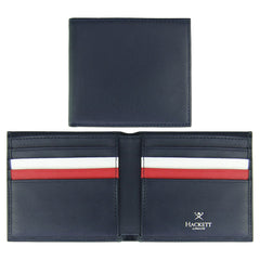 Hackett London Stripe Billfold Mens Navy Wallet