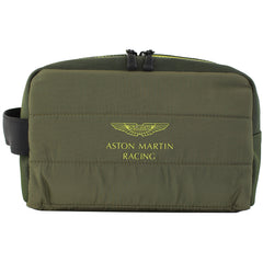 Hackett x Aston Martin Racing Olive Wash Bag