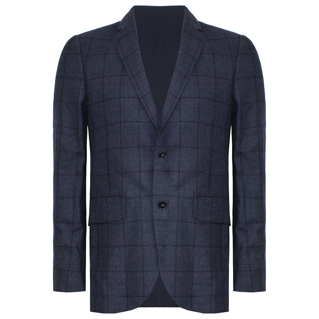 Hackett London Small Wool Mens Navy Suit