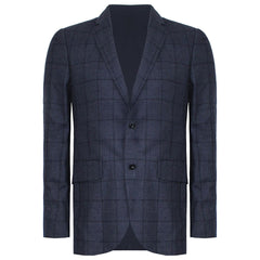 Hackett London Small Wool Mens Navy Suit