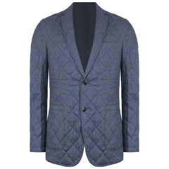 Hackett London Quited Mens Blue Blazer