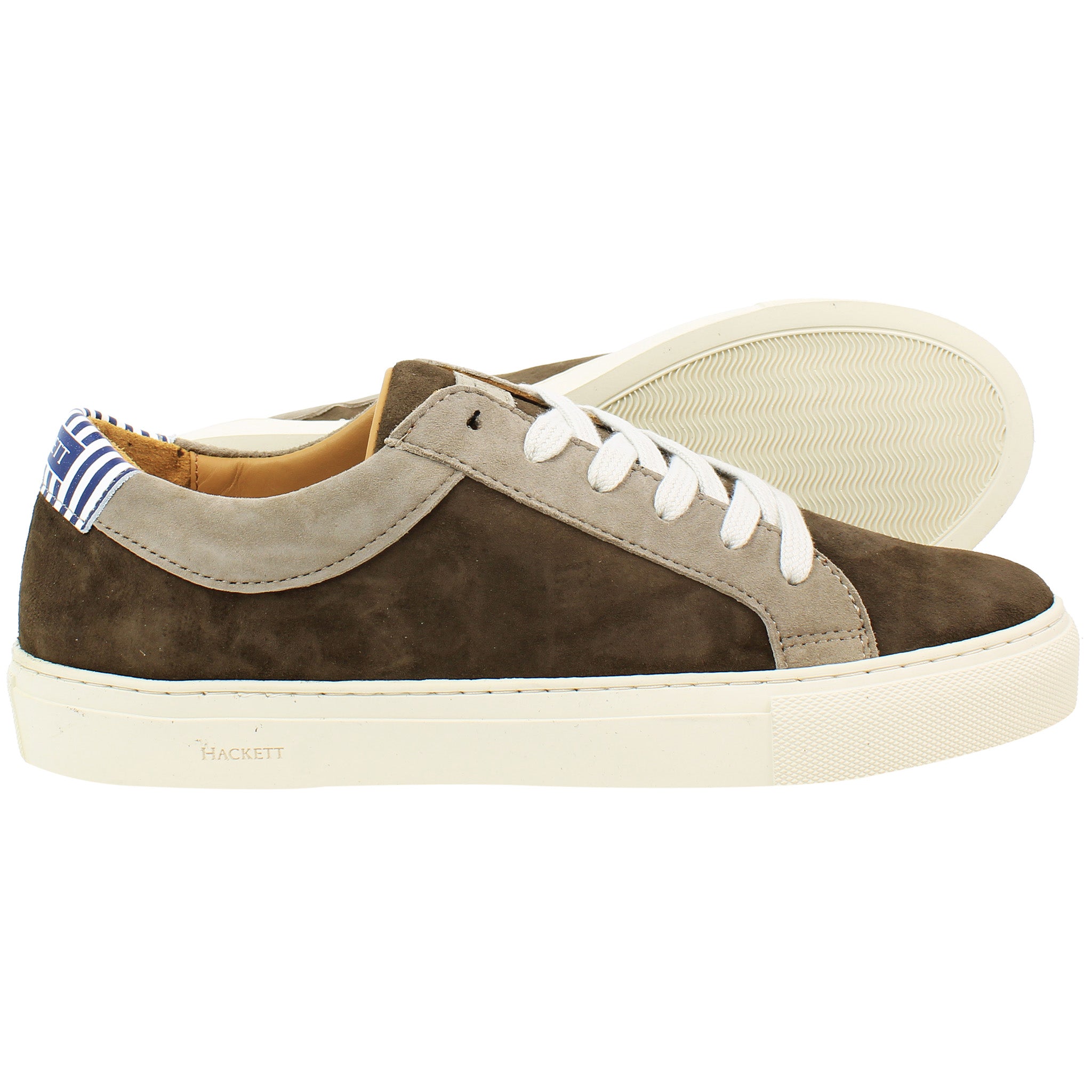 Hackett London Hunt Mens Brown Trainers