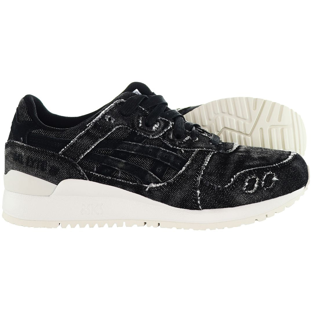 Asics Gel-Lyte III Mens Black Denim Trainers