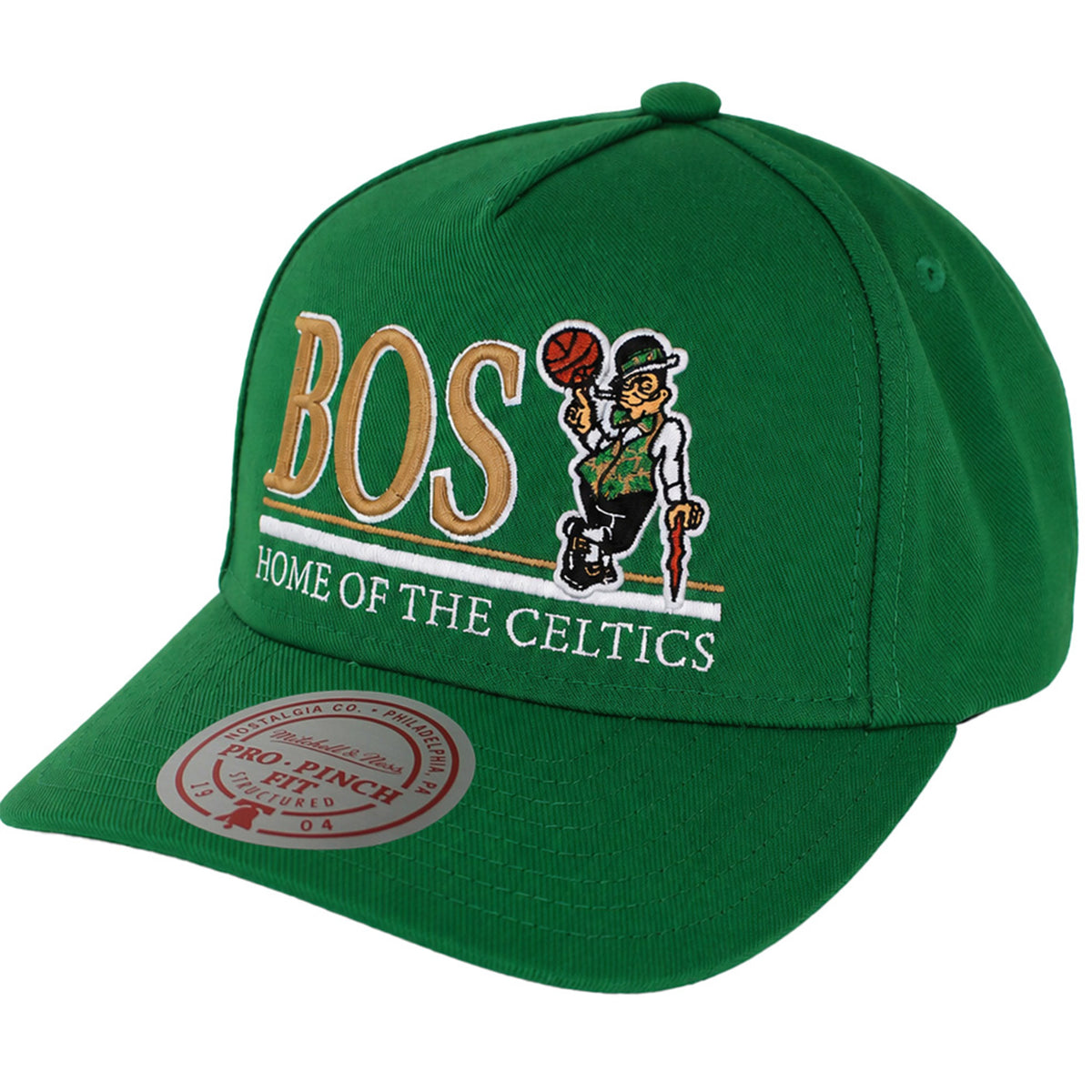 Mitchell & Ness NBA Boston Celtics Home Of Pro Pinch Green Cap