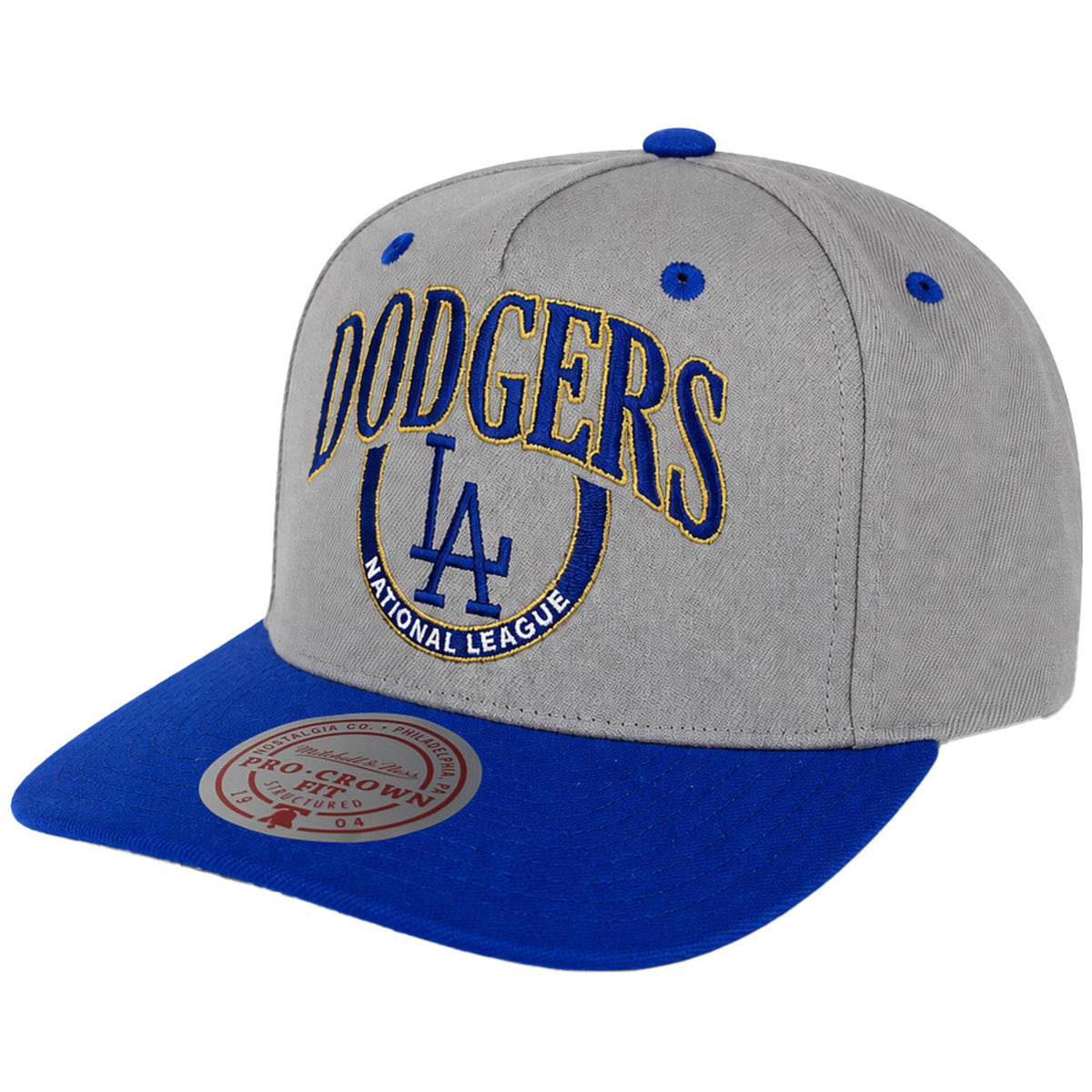 Mitchell & Ness MLB Los Angeles Dodgers Crown Jewels Pro Grey Cap