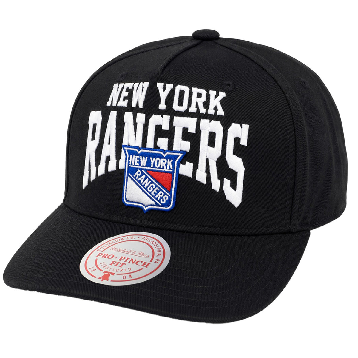 Mitchell & Ness NHL New York Rangers Big Time Pro Black Cap