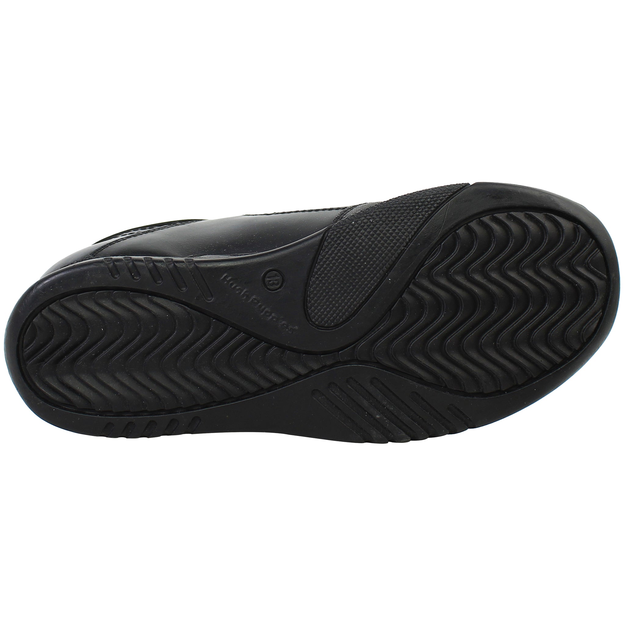 Hush Puppies Dexter Kids Black Shoes