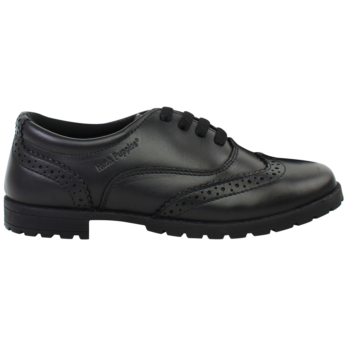 Hush Puppies Eadie Kids Black Shoes