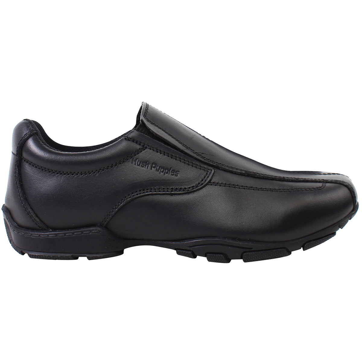 Hush Puppies Elijah Kids Black Shoes