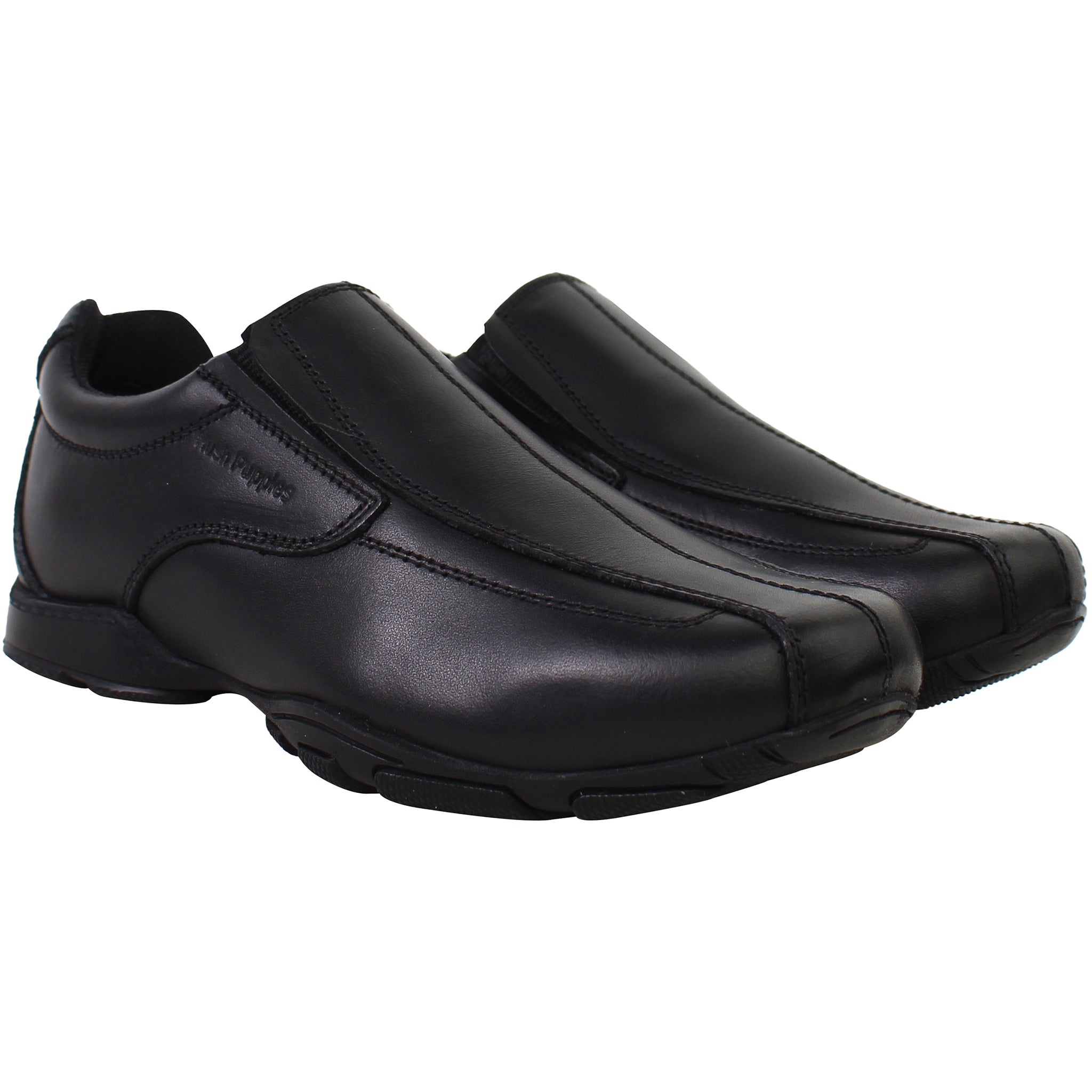Hush Puppies Elijah Kids Black Shoes