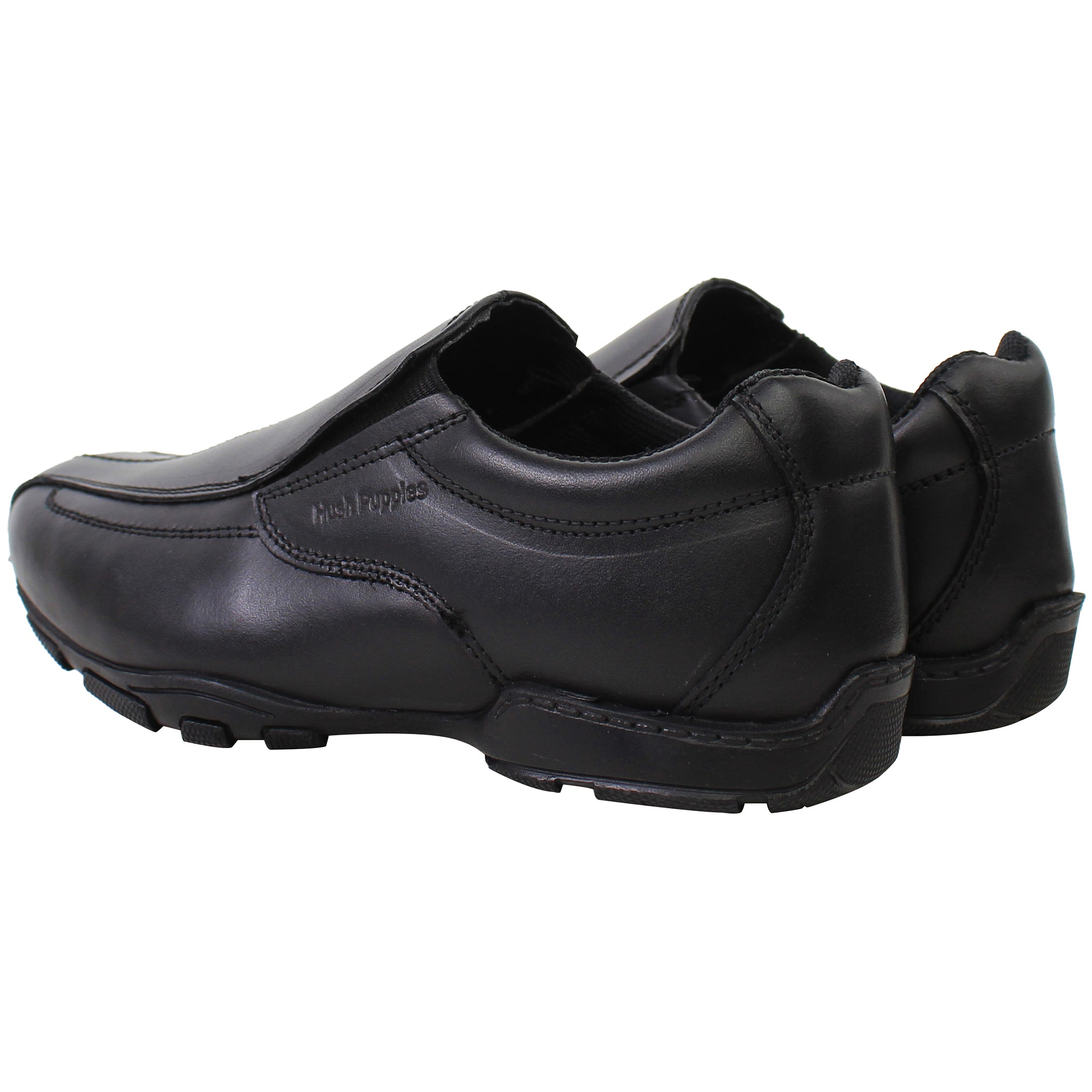 Hush Puppies Elijah Kids Black Shoes