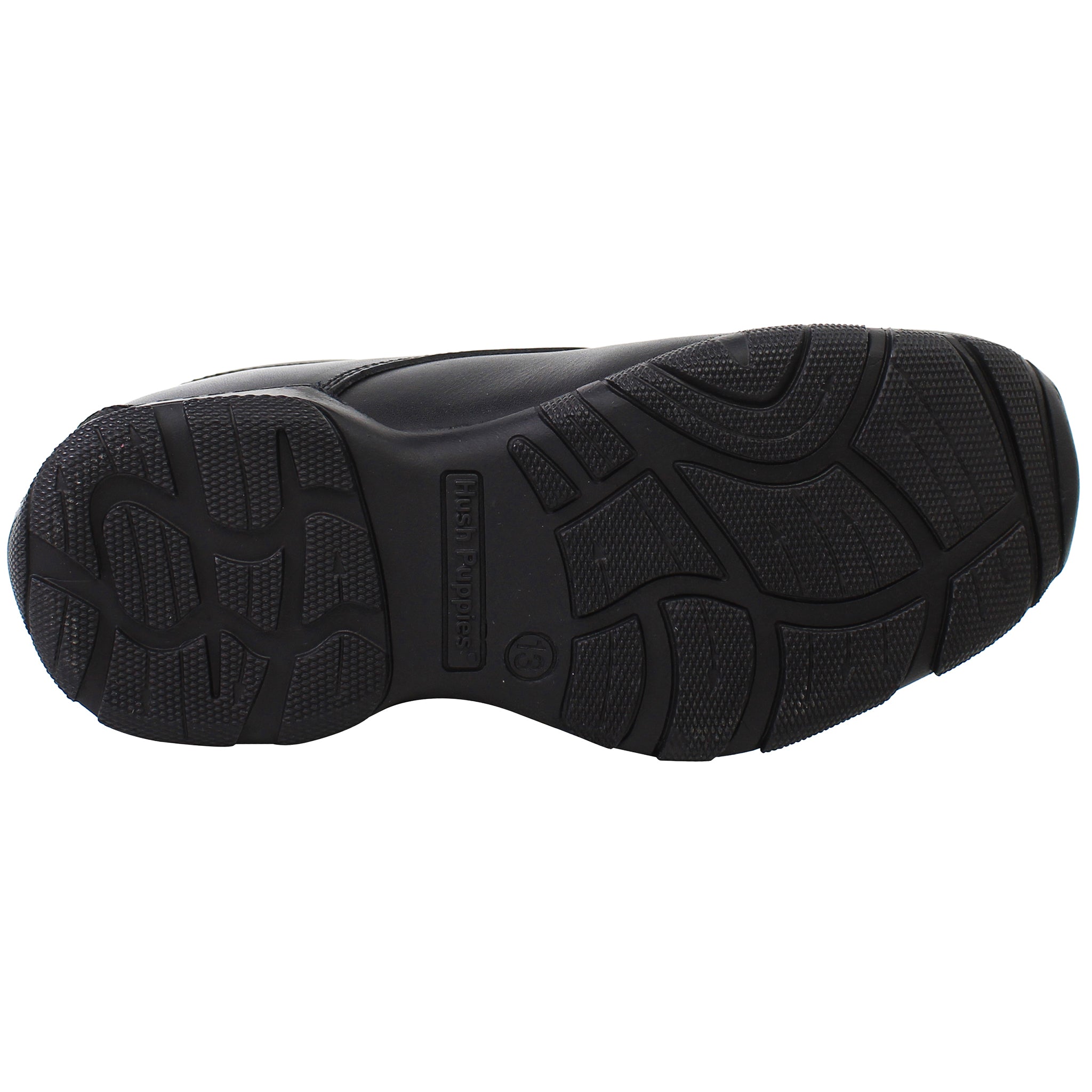 Hush Puppies Elijah Kids Black Shoes