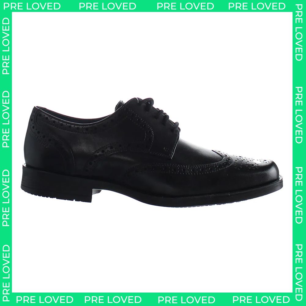 Hush Puppies Brace Brogue Mens Black Shoes NO BOX