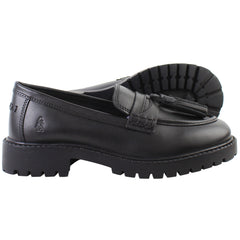 Hush Puppies Abigail Kids Black Shoes