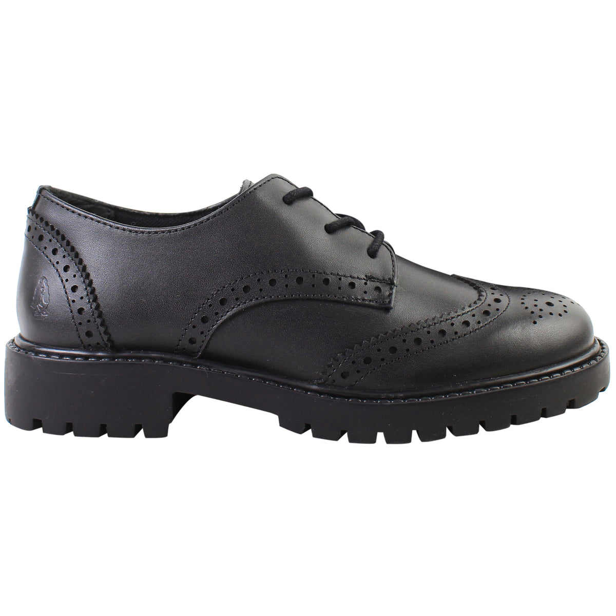 Hush Puppies Athena Kids Black Shoes