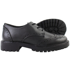 Hush Puppies Athena Kids Black Shoes
