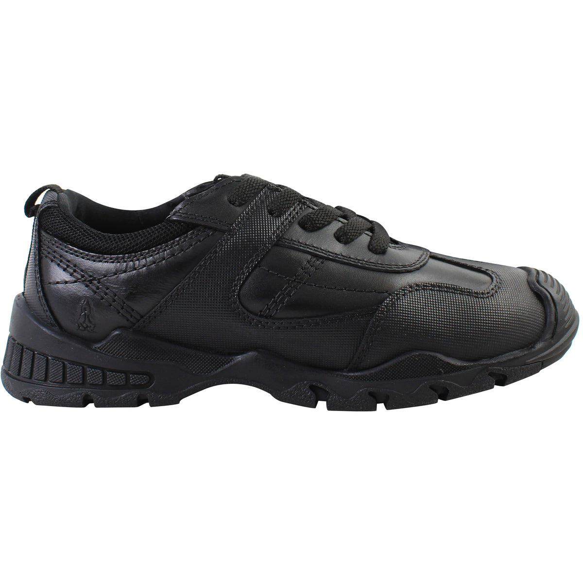 Hush Puppies Travis Kids Black Trainers