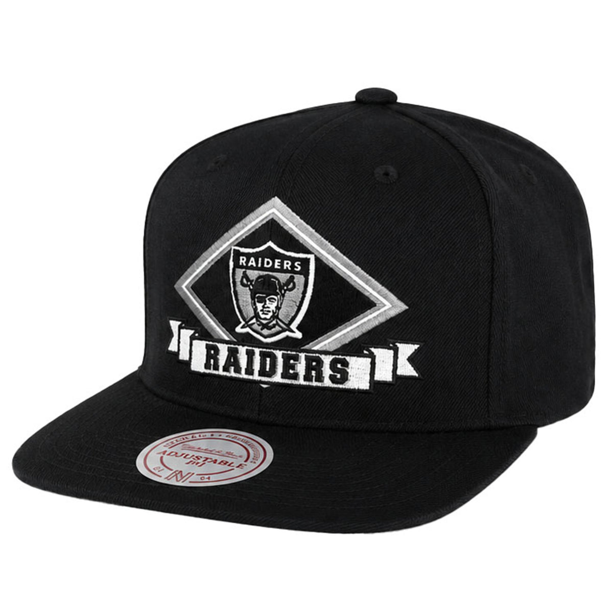 Mitchell & Ness NFL Oakland Raiders Diamonds Up Black Cap