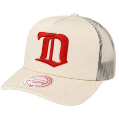 Mitchell & Ness NHL Detroit Red Wings Evergreen Trucker Off White Cap