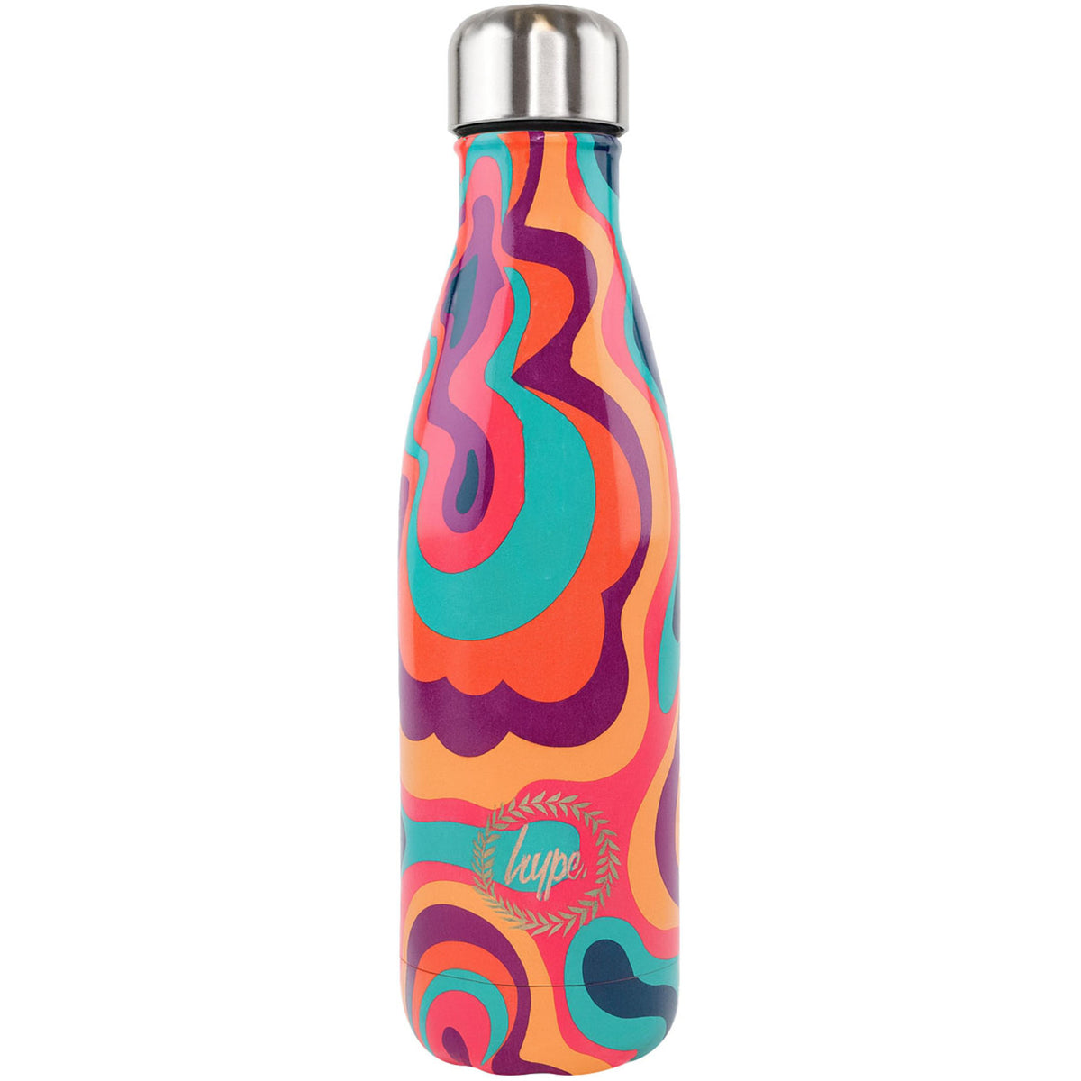 Hype 500ml Peace And Love Kids Multicolour Water Bottle