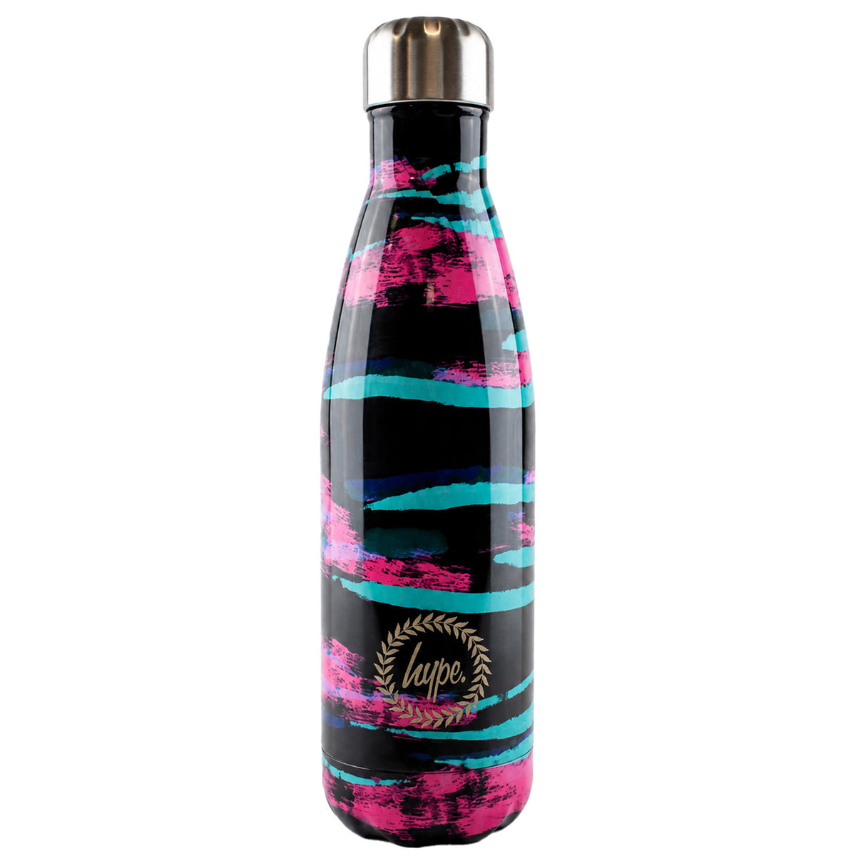 Hype 500ml Pastel Zebra Thermal Multicolour Water Bottle