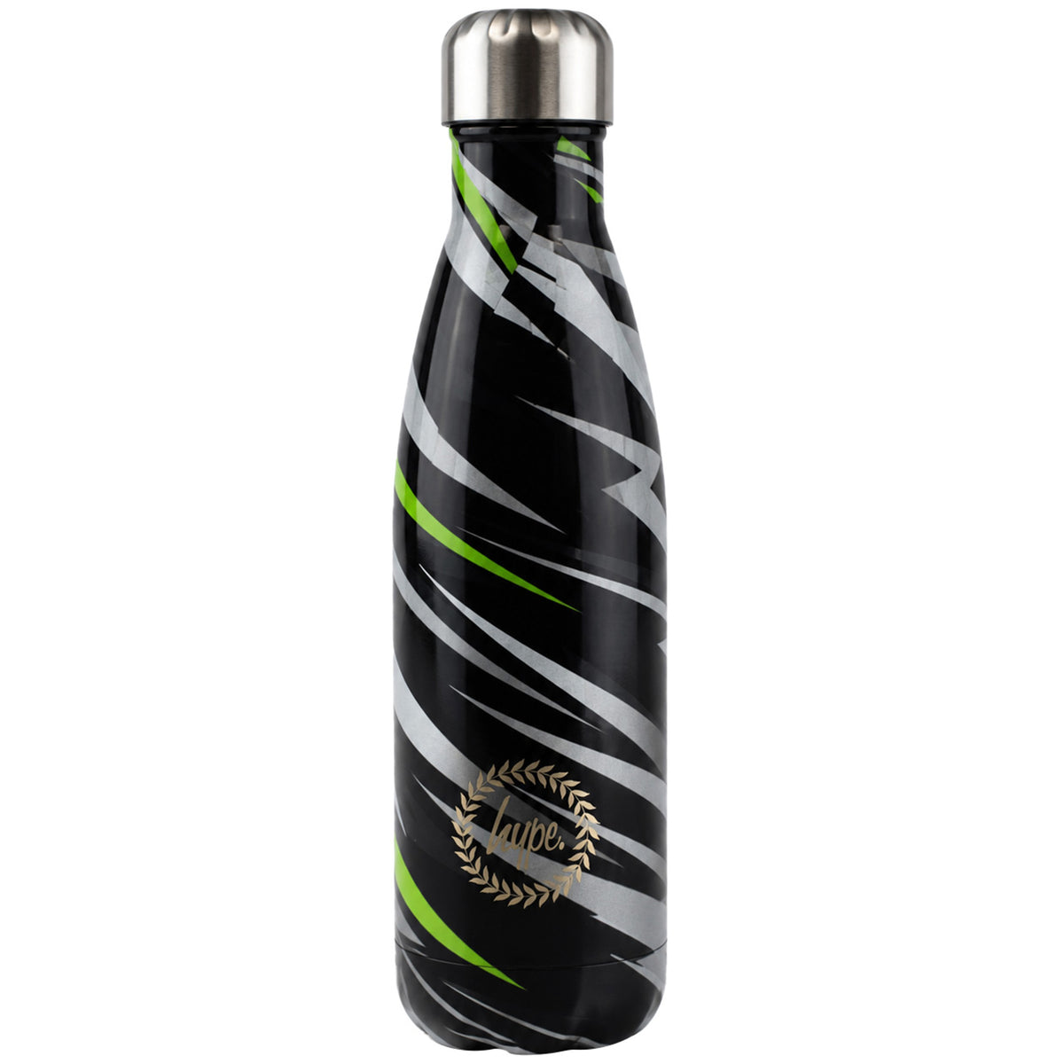Hype 500ml Gradient Lightning Thermal Black Water Bottle