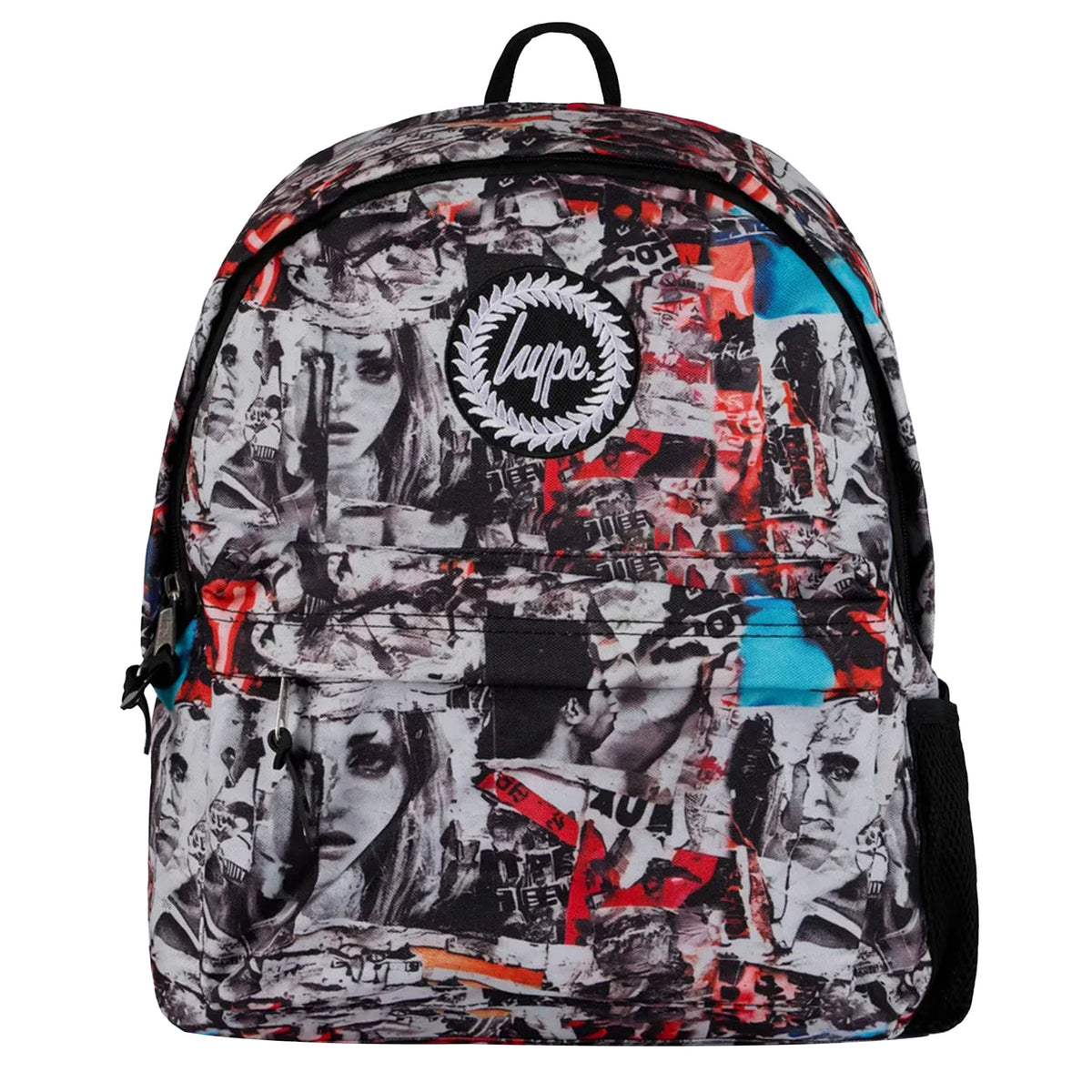 Hype Multi Magazine Tear Kids Grey Backpack
