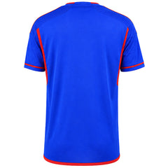 Adidas 2023-24 Olympique Lyon Mens Blue Football Shirt