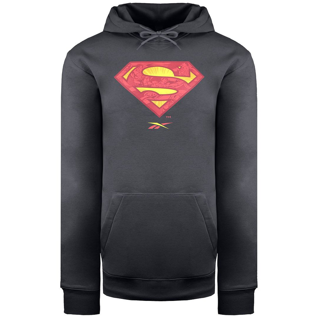 Reebok x DC Superman Mens Dark Graphite Hoodie