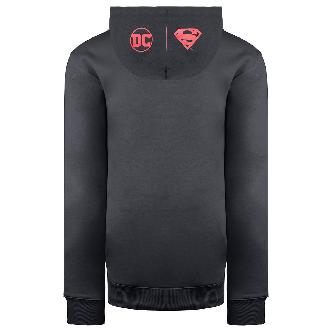 Reebok x DC Superman Mens Dark Graphite Hoodie