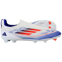 Adidas F50 League LL FG/MG Kids White Football Boots