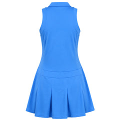 Adidas Ultimate365 Tour Pleated Womens Blue Golf Dress