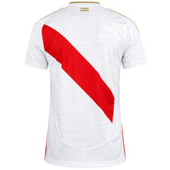 Adidas 2024/25 Peru Mens White/Red Home Football Shirt