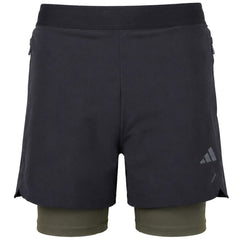 Adidas 2in1 Power Workout Mens Black Shorts