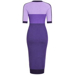 Adidas x Ksenia Schnaider Womens Purple Knit Dress